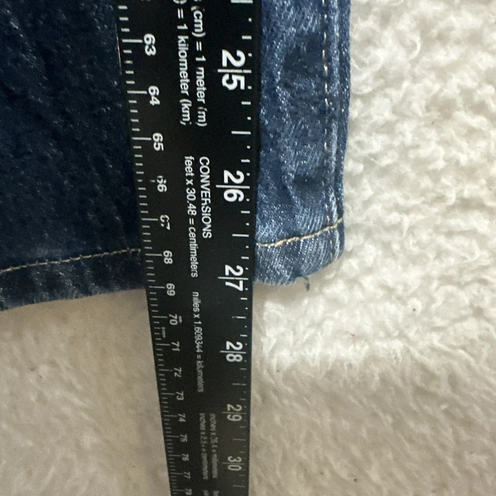 Tommy Hilfiger Women's Paperbag High Rise‎ Star & Flag Waist Jeans Blue Size 2